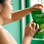 **

*   Prompt: "Close-up shot of a Vietnamese woman's hands carefully refilling a skincare product from a refill pouch into a reusable container. Focus on the eco-friendly packaging and the woman's thoughtful expression. Soft, natural lighting. Green, sustainable vibe."

**